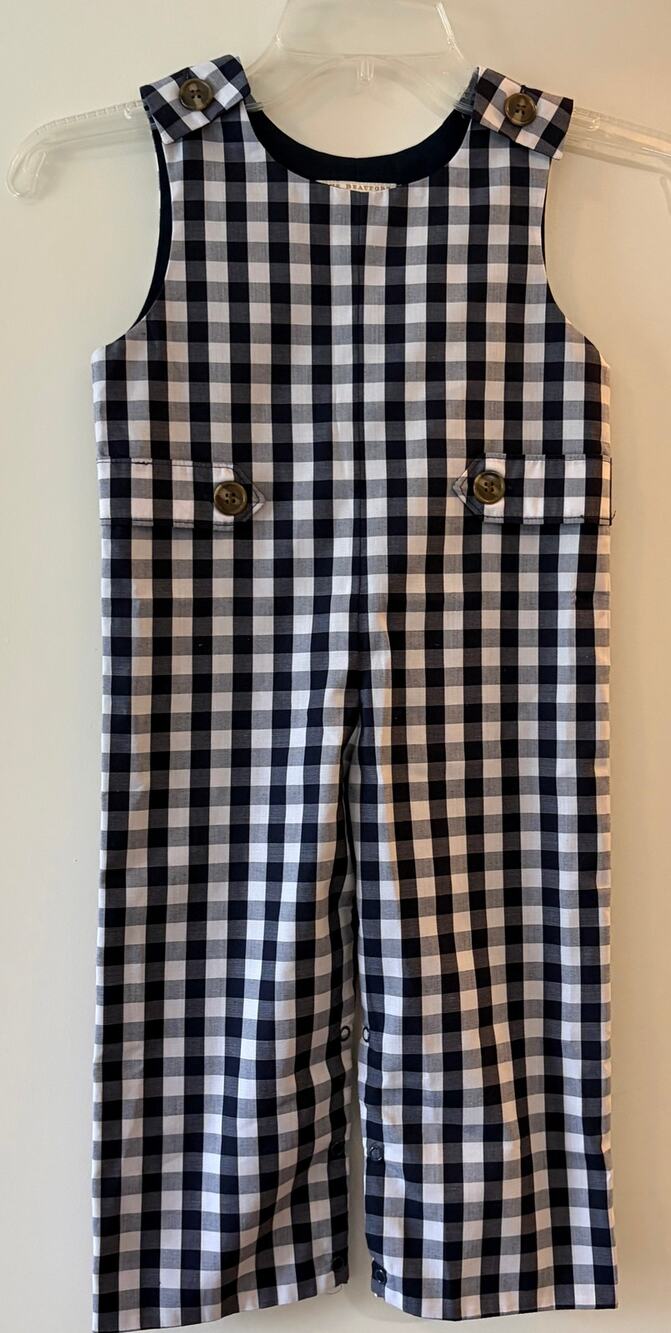The Beaufort Bonnet Company NWT Boys’ Lawson Longalls #3627 Nantucket Navy 2T